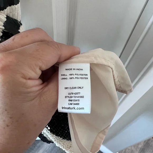 Trina Turk sequin striped cocktail dress - Picture 5 of 5